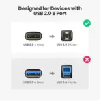 UGREEN 10350 USB Printer Cable - USB A to 2.0 USB B 1.5M - BLACK - Image 2