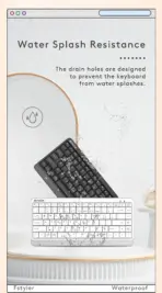 A4Tech FBK11 Wireless Keyboard - Bluetooth & 2.4G Wireless - Pair up to 4 Devices - Multimedia Hot Keys Access - Spill Proof - Portable - Dark Grey - Image 12