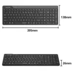 A4TECH FBK23 AS Bluetooth And 2.4G Wireless Keyboard, Connect 4 Devices, QuietKey 14dB, Ultra Slim, 12 FN Hotkeys, Type-C Adapter, Multi-OS Compatible | BLACK - Image 12