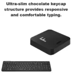 A4TECH FBK23 AS Bluetooth And 2.4G Wireless Keyboard, Connect 4 Devices, QuietKey 14dB, Ultra Slim, 12 FN Hotkeys, Type-C Adapter, Multi-OS Compatible | BLACK - Image 4