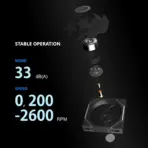 UNI FAN TL 120 White Performance ARGB Fan With LCP Blades, Dual-Zone RGB, Infinity Mirror, 90.1CFM Airflow, 2600RPM Speed, 33dB Noise, 28mm Frame, FDB Bearing | WHITE - Image 4