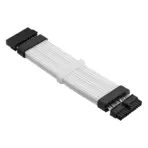 ASIAHORSE 24-Pin ARGB Extension Cable Black – 18AWG Sleeved, Dual LED Module, 60 Addressable LEDs, 5V 3-Pin A-RGB, 260mm Length, ATX PSU Cable for AURA Sync - Image 4