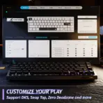 Attack Shark X68HE Black Magnetic Gaming Keyboard – 60% Layout, 0.01mm Rapid Trigger, 8000Hz Polling, Adjustable Hall Switches, RGB, USB-C, PBT Keycaps – Wired - Image 5