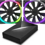 NZXT 140mm x2 Aer RGB LED Fans with HUE+ Controller (Bundle Pack) | RF-AR140-C1
