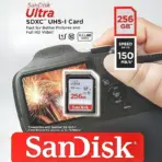 SanDisk 256GB Ultra SDXC UHS-I Memory Card - Up to 150MB/s, C10, U1, Full HD, SD Card - SDSDUNC-256G-GN6IN