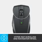 Logitech MX Anywhere 2S Compact Wireless Laser Mouse, Bluetooth & USB, 4000 DPI, 7 Fully Programmable Buttons, Darkfield Sensor, Hyperfast Scroll, Rechargeable, Multi-Device , for Windows-macOS- iPadOS-Linux |  Graphite - Image 4
