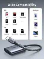 UGREEN USB-C MULTIFUNCTION CARD READER 2 IN 1