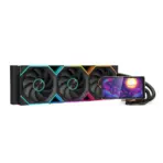Jungle Leopard Pro Flow 360 Liquid Cooler With 5.5 Inch 270 Degree Rotating Screen 360mm Aluminum Radiator 2700RPM Pump And Intel AMD Support | Black 