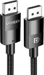 UGREEN VESA Certified 8K DisplayPort Cable , DP 1.4 Cable Displayport to Displayport Cable Support 8K@60Hz, 4K@240Hz, FreeSync, G-Sync, HDR, 32.4Gbps for HDTVs, Displays, Monitors, Graphics, PC | 3 Meters Braided Cable Black  - Image 7