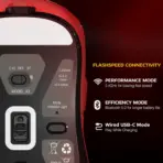 Attack Shark X3 49g Superlight Wireless Gaming Mouse – PAW3395 Sensor, 26K DPI, Tri-Mode (2.4G/Bluetooth/Wired), 1000Hz, 200-Hour Battery, TTC Encoder – Red - Image 13