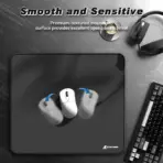 Attack Shark CM02 Gaming Mousepad – 450×400mm, 4mm Thick, Non-Slip Rubber Base, Water Resistant, Ultra-Fiber Surface, Anti-Fray Stitched Edges – Black - Image 8