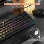 ATTACK SHARK R82 HE 75% Wired Magnetic Gaming Keyboard With 8000Hz Polling Rate, 0.005mm Rapid Trigger Accuracy, 256KHz Scan Rate, 5-Layer Sound Damping, And RGB Backlight | BLACK - Image 8