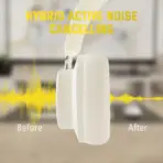 ATTACK SHARK G500 Ultra-Light Dual-Mode Gaming Headset With Bluetooth 5.3, 3.5mm Wired Connection, 210g Design, Hybrid Noise Cancelling, 40mm Drivers, Omnidirectional Mic | WHITE - Image 4