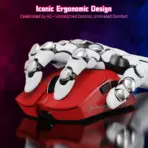 ATTACK SHARK X11-SE Ultra-Light Tri-Mode Gaming Mouse Red with PAW3311 Sensor, 22,000 DPI, Wired/2.4G/Bluetooth 5.2, 65-Hour Battery - Image 3