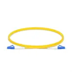3-meter single-mode duplex fiber optic patch cable with LC to LC connectors, 3.0mm PVC jacket, low insertion loss ≤0.3 dB, and return loss 54.2 dB – ideal for telecom & data centers.