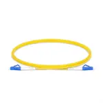 3-meter single-mode duplex fiber optic patch cable with LC to LC connectors, 3.0mm PVC jacket, low insertion loss ≤0.3 dB, and return loss 54.2 dB – ideal for telecom & data centers.