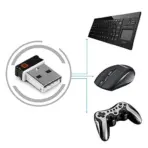 Logitech Unifying Receiver, 2.4 GHz Wireless Technology, USB Plug Compatible with all Logitech Unifying Devices like Wireless Mouse and Keyboard, PC / Mac / Laptop - Black - Image 4