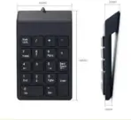 Mini Slim Wired USB Numeric Digital Keyboard Number Pad (18 Keys) - Image 3