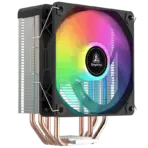 Segotep FI4 Digital Black Air Cooler with 4 Copper Heat Pipes, 120mm PWM ARGB Fan, Detachable Real-Time CPU Status Display, 180W TDP Cooling for Intel LGA1700 & AMD AM5 Systems - Image 4
