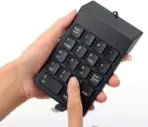 Mini Slim Wired USB Numeric Digital Keyboard Number Pad (18 Keys) - Image 4