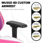 APEX SEAT TOKYO-GT Gaming Chair : Pro Racing Throne With Leather+Velvet+Suede Shell , 4D Armrest ,  Frog Mechanism & Class-4 Gas Lift , 90–141° Recline, 160 Kgs Max , Lumbar Pillow and Magnetic Headrest Included | WHITE & MAGENTA VARIANTS ~ AP-2108R - Image 11