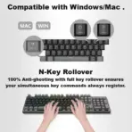 A4TECH FS100 Hot-Swappable Mechanical Keyboard, 3-Pin & 5-Pin Switch Support, N-Key Rollover, 10 Backlit Effects, 4M Memory, Windows/Mac Compatible  - Image 5