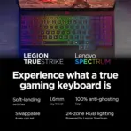 LENOVO AI-Powered Legion 5 15IRX10 Intel® Core i9-14900HX | 16GB DDR5 RAM , 1TB NVMe® | RTX 5070 (8GB) | 15.1" WQXGA OLED 165Hz 100% DCI-P3 Display | Backlit Keyboard | Windows 11 | Eclipse Black ~ FACTORY REFURB - Image 6
