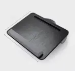 Laptop Stand P2 – Multi-Functional Lap Desk with Wrist Pad, Device Holder & Cushion | 42×32cm | Black - Image 2