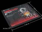 GravaStar Mini Mouse Pad With 30×25×0.3cm Micro-Textured Surface, Anti-Fray Edges, Non-Slip Rubber Base & Ultra-Thin Design For Compact Gaming Setups & DPI Precision - Image 5