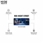 HYDE NOVA " MID-NIGHT STREET " Extended Mousepad , 900mm x 400mm  , Medium-Rough Texture Upper Surface , Rugged Rubber Anti-slip Backing , 4mm Thickness - Image 2