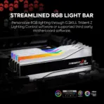 G.SKILL Trident Z5 Neo RGB Series DDR5 RAM 64GB Kit (2X 32GB) 6000MT/s CL36 1.35V (PC5 48000) , AMD Expo & Intel XMP 3.0 Desktop Computer Memory U-DIMM | Matte White F5-6000J3636F32GX2-TZ5NRW - Image 3