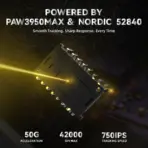 ATTACK SHARK R11 ULTRA Carbon Fiber Wireless Gaming Mouse With 49g Superlight Design, PAW3950MAX Sensor, Nordic 52840 MCU, 8000Hz Polling Rate, And Tri-Mode Connectivity | Forged Black - Image 5