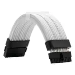 ASIAHORSE 24-Pin ARGB Extension Cable Black – 18AWG Sleeved, Dual LED Module, 60 Addressable LEDs, 5V 3-Pin A-RGB, 260mm Length, ATX PSU Cable for AURA Sync - Image 3