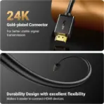 UGREEN HDMI EXTENSION MALE TO FEMALE 2M CABLE HDMI - Image 4