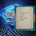 Intel Core i5-14400 - Core i5 14th Gen Raptor Lake 10-Core (6P+4E) 16-Threads ; LGA 1700  4.7 GHz Performance-core Max Turbo Frequency ; 65W Intel UHD Graphics 730 Processor - TRAY NO BOX  | 1 YEAR WARRANTY