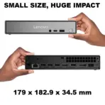 Lenovo ThinkCentre Neo 50q Gen 5 Tiny PC: Intel® Core 7 240H | 8GB DDR5 RAM , 512GB SSD NVMe® | Intel® Graphics | DOS | Eng / Ara Keyboard & Mouse Included  - Image 6