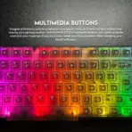 Fantech Shikari K515 RGB Wired Gaming Keyboard with 6 Keys Advance Anti-Ghosting | Transparent cover & Keycaps | 104 Keys Membrane Switch  - Image 9