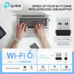 TP-Link Archer TX1U Nano AX300 Wi-Fi 6 USB Adapter – 287Mbps Lightning-Speed, MU-MIMO & OFDMA, AP Mode, Nano-Sized Portable Design, Windows & Linux Compatible