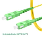  Fiber Optic Internet Cable 3 Meters, OS2 Single Mode Fiber Patch Cable, SC/APC to SC/APC-SM Simplex 9/125um LSZH Yellow OD 3.0mm - Image 3