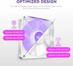 NZXT F120 RGB Core Triple Pack White - Image 6