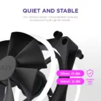 NZXT F120 RGB Duo Triple Pack - 3 x 120mm Dual-Sided RGB Fans with RGB Controller - BLACK - Image 3