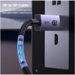 UGREEN DisplayPort 2.1 Cable 3M – VESA Certified, 16K@30Hz / 8K@240Hz / 4K@240Hz, HDR, HDCP 2.2, Braided, Compatible with NVIDIA & AMD GPUs and Gaming Monitors - Image 5