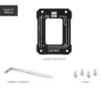 Thermal Grizzly LGA1851 BCF Frame – CNC Aluminum Bending Corrector for Intel 15th Gen Ultra 200S CPUs, Prevents Warping, Easy Install, Heat-Optimized, Black Finish - Image 4