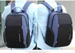 "EZ W001 15.6'' Backpack EXP001 w/ USB Charging, Coded Lock, Reflective Design, Large Capacity, Oxford Fabric, Multi-Layer Storage for School & Travel | Blue" - Image 3
