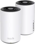 TP-Link Deco XE75 AXE5400 Tri-Band Mesh WiFi 6E System (2-Pack) – Covers 5,500 ft², 5400 Mbps Speed, 6 GHz Band, AI-Driven Mesh, 200 Devices, 3× Gigabit Ports, HomeShield Security - Image 2