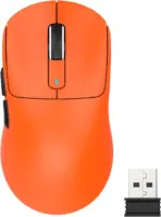 ATTACK SHARK X3 Orange Tri-Mode Wireless Gaming Mouse | 49g Ultralight, PAW3395 Sensor, 26K DPI, Kailh GM8.0 Switches, 650 IPS, 50G, BT/2.4G/USB-C, 5 Programmable Buttons - Image 2