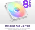 NZXT F120 RGB Core Triple Pack White - Image 8
