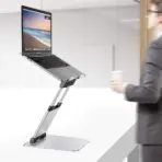 N19-2 Aluminum Sit-to-Stand Adjustable Laptop Stand – Ergonomic, Heavy-Duty Riser for 10"-17" Laptops with 22lbs Load Capacity - Image 6