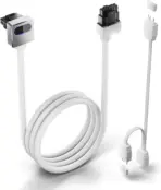 ASIAHORSE HYDRUS 16-Pin ARGB GPU A Extension Cable 50cm –  White, 18AWG, 12VHPWR, 30A Current, 450W Rated Power, PVC Build, Addressable RGB Lighting - Image 2
