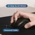 BenQ Zowie EC3-C Ergonomic Gaming Mouse | Professional Esports Performance | Lighter Weight | Driverless | Paracord Cable | 24-Step Scroll Wheel | Matte Black | Small Size - Image 5